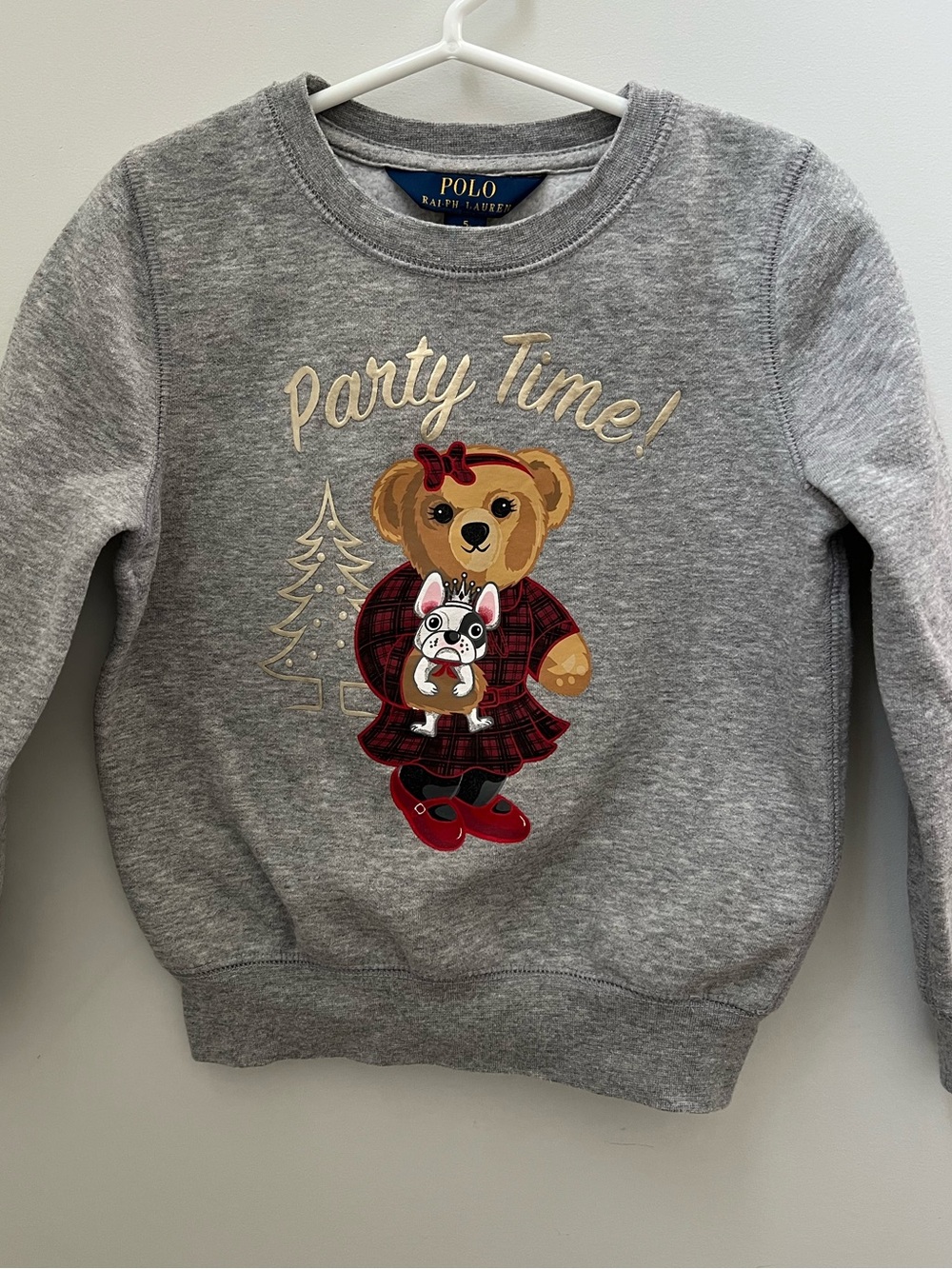 Polo by Ralph Lauren Party Time Bear Sweater Christmas Holiday